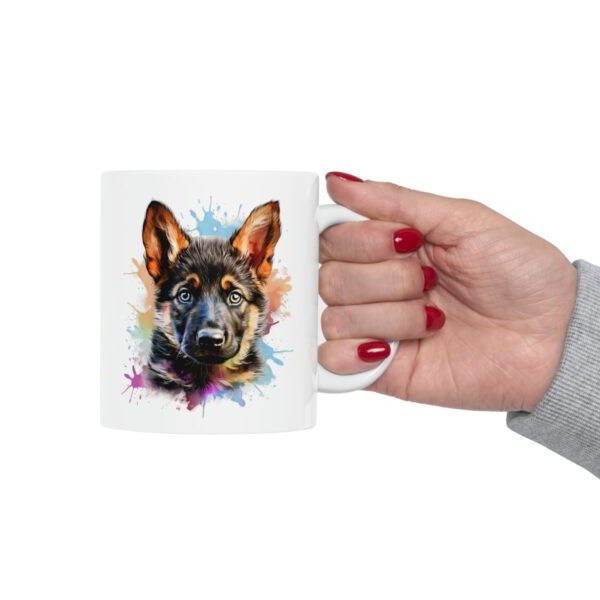 German Shepherd Puppy Perk Cup 11 oz. Coffee Mug