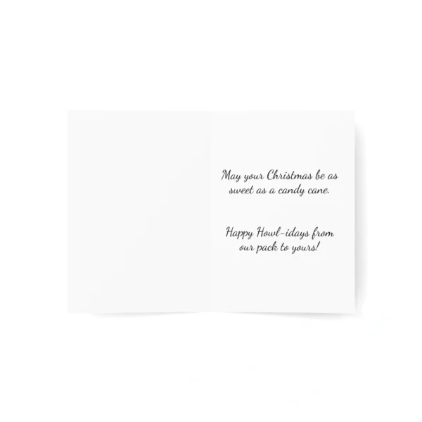 Christmas card with holiday greetings