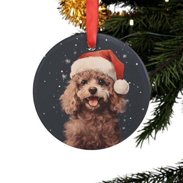 Poodle in Festive Flair Ornament! 🎅🐩