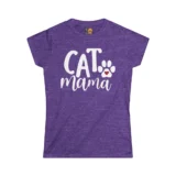 Purple Cat Mama T-shirt