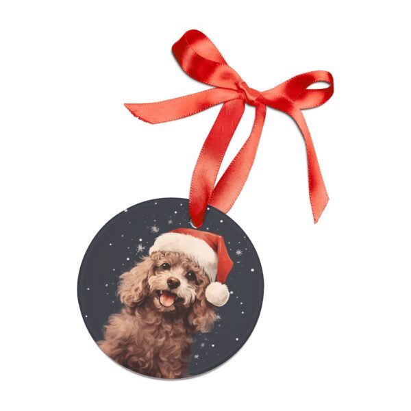 Poodle in Festive Flair Ornament! 🎅🐩